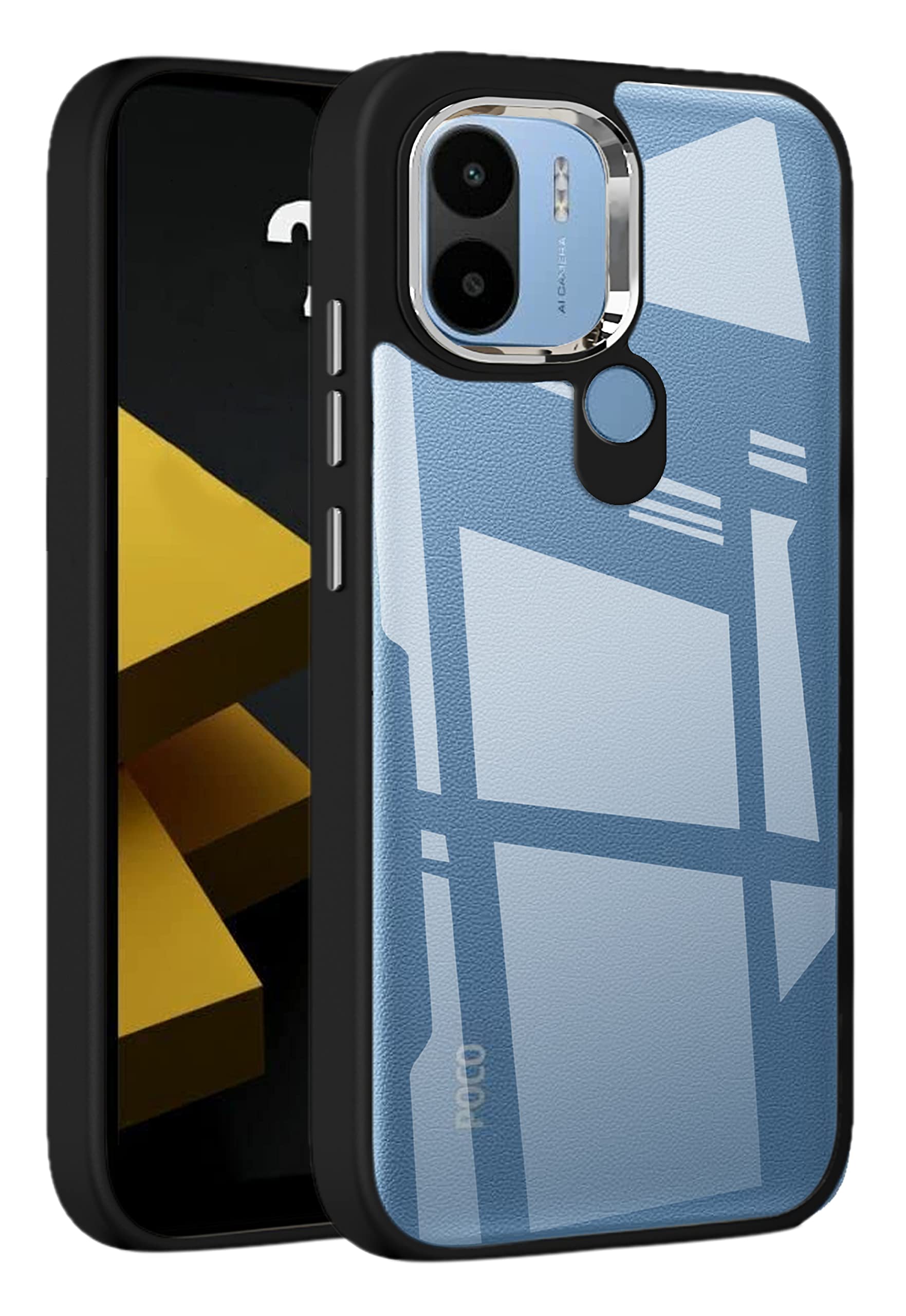 Zapcase Back Case Cover for Redmi A1 Plus/Poco C50 / Poco C51 | Compatible for Redmi A1 Plus/Poco C50 / Poco C51 Back Case Cover | Chrome Finish | Metallic Chrome Case Cover | Bumper | Black (B0C69NHHC4) Amazon Price History, Amazon Price Tracker