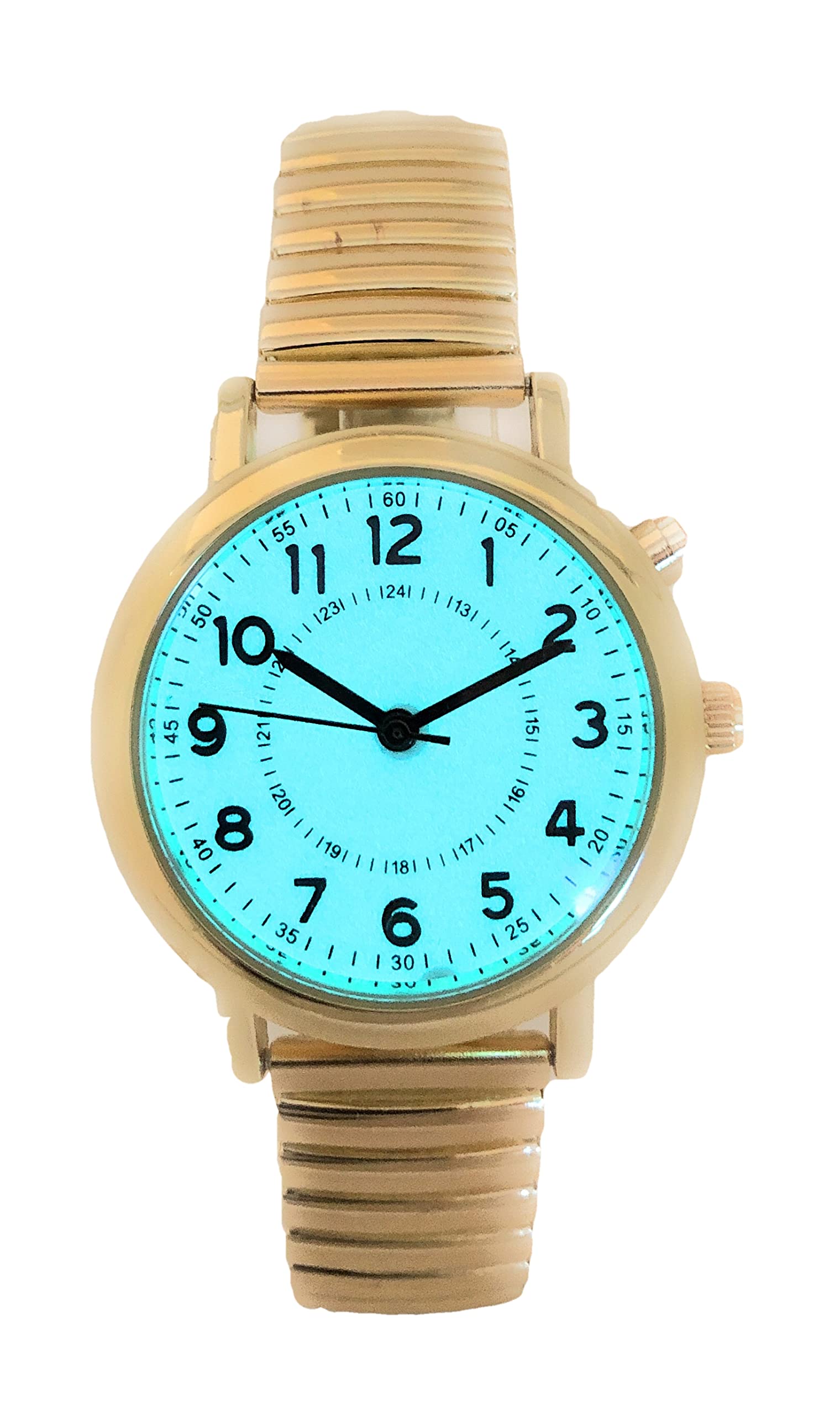 Reloj de Pulsera para Hombre y Mujer, 32 mm, con luz Nocturna y Banda elástica