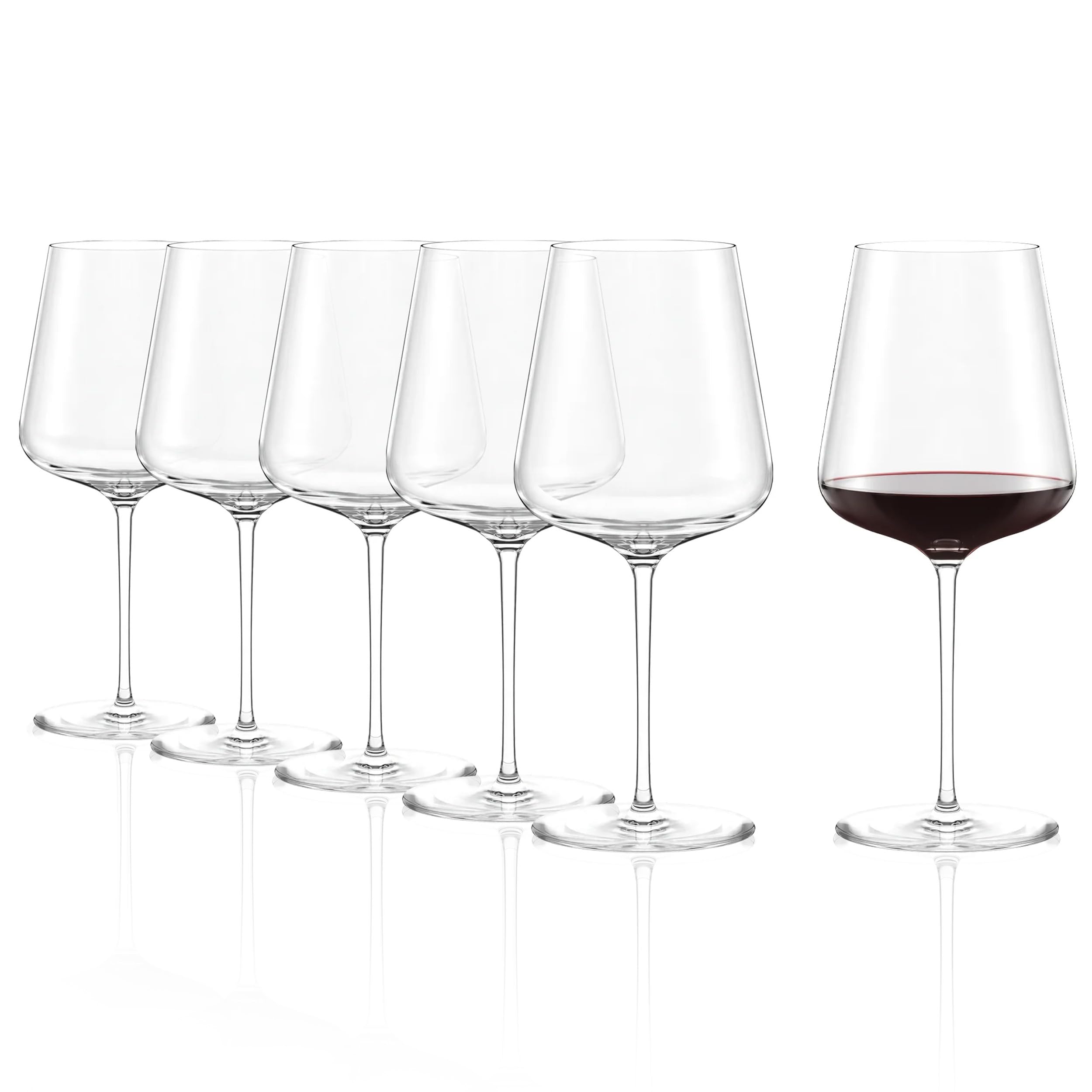 Stölzle Lausitz Starlight Grand Cru Rotweingläser 755 ml, 6er-Set | Elegante Grand-Cru-Rotweingläser für Rotwein und maximale Aromaentfaltung, aus Kristallglas, stoßfest & spülmaschinengeeignet