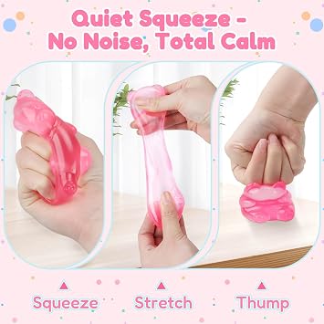 YOTOY Fidget Squishy Toys for Kids Adults Gummy Bear, Anxiety Stress Relief