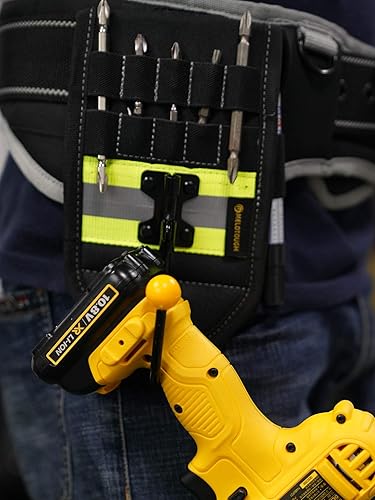 Miniatura 3 de MELOTOUGH Soporte de taladro inalámbrico con gancho para taladrosoporte para herramientas eléctricas con bolsa de broca