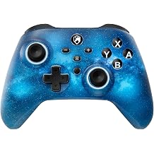 ECHTPower Switch Controller Compatible with Switch 2/OLED/Lite Switch Pro Controller 9 LEDs Wireless Controller with Turbo 6-Axis Wake-up Gyroscope SYNC Macro and Screenshot Blue