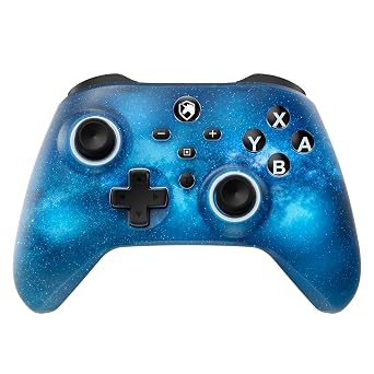 ECHTPower Pro Controller for Switch/PC/iOS/Android, 1000mAh Wireless Gaming Controller With 9 Color RGB Light, Macro Buttons, 6 Axis Gyro, Dual Vibration, Turbo