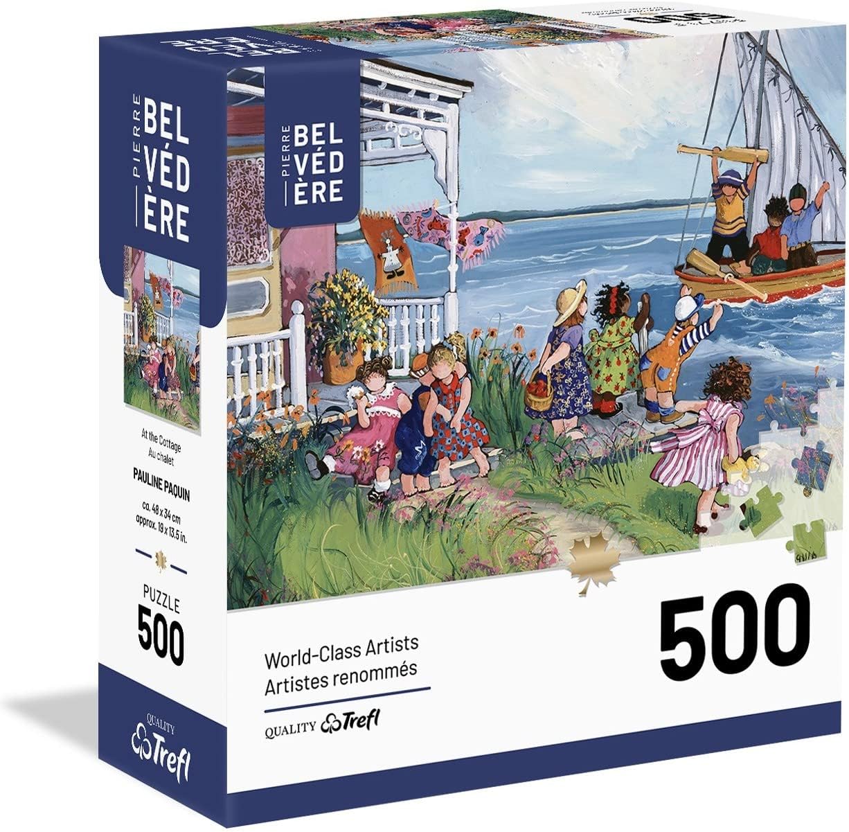 Pierre Belvédère • 500-Piece Puzzle • P. Paquin: at The Cottage • 38 x 48 cm • World-Class Artists Collection • Jigsaw Family Puzzle Table Game • 670688