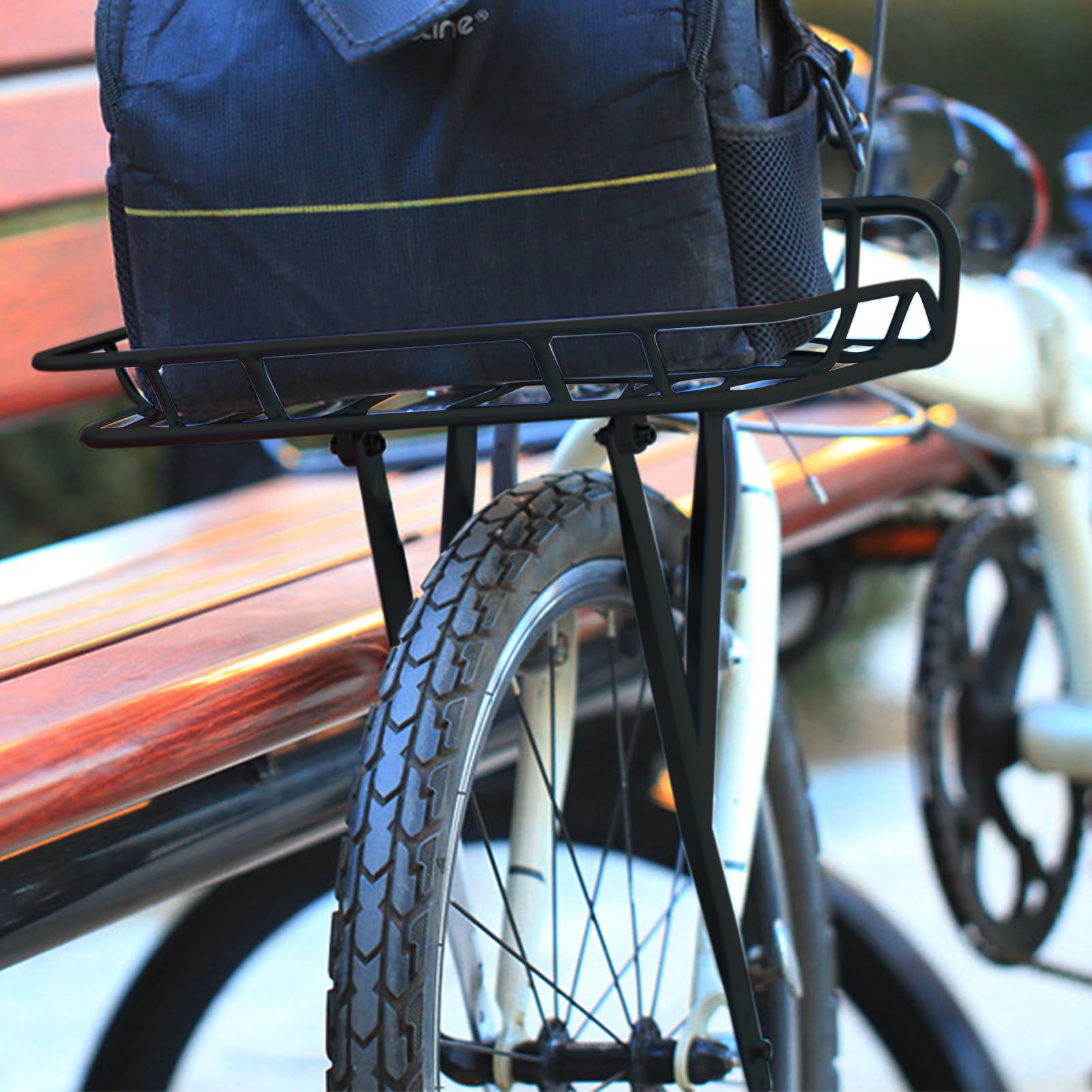 Cesta Delantera para Bicicleta Desmontable, Impermeable Y De Intensivo