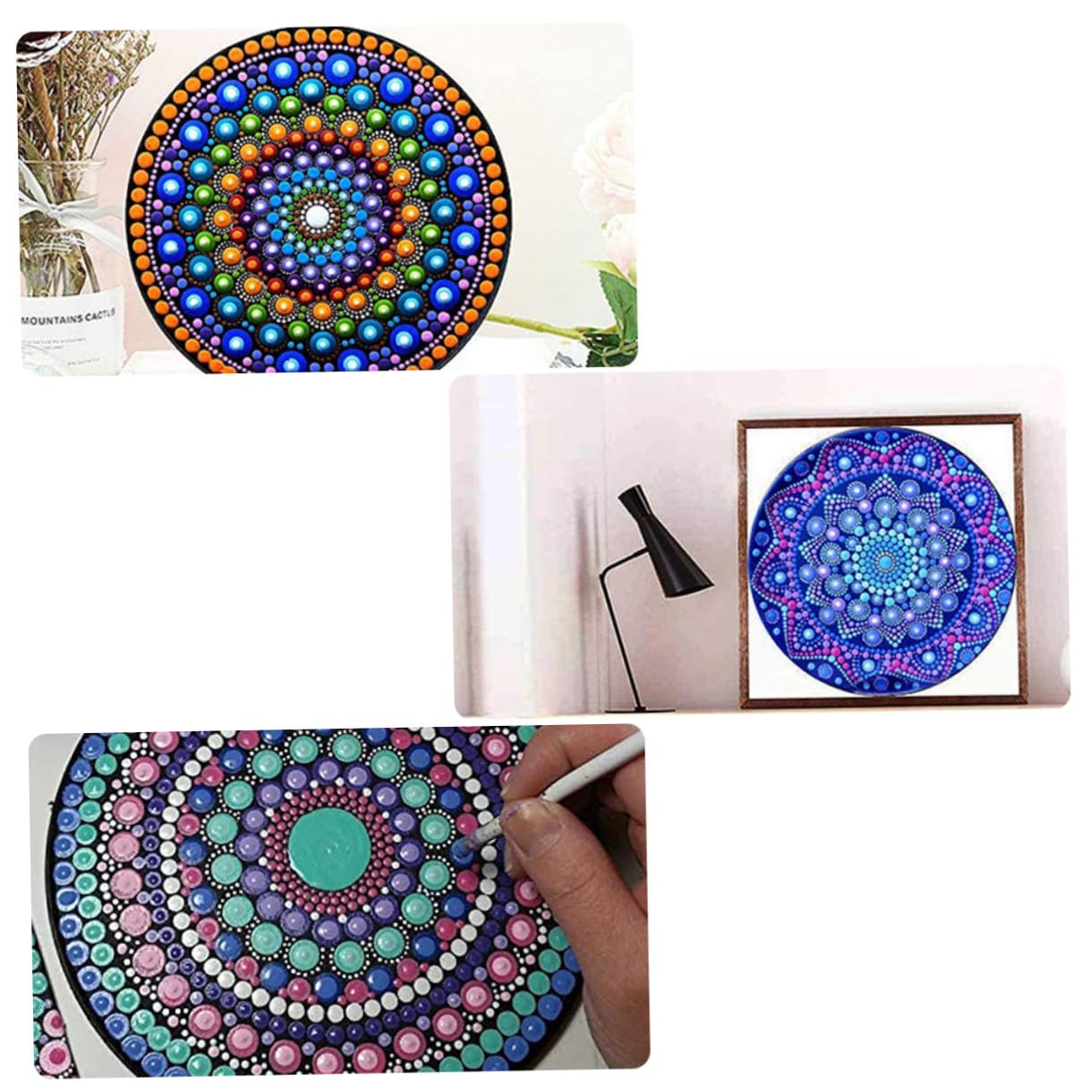 ARTIBETTER 2 Sätze Zeichnungspapier Rundes Malkarton Für Künstler Und Langlebig Für Diy Malerei Und Skizzen Für Komfort Und 8 Stücke * 2