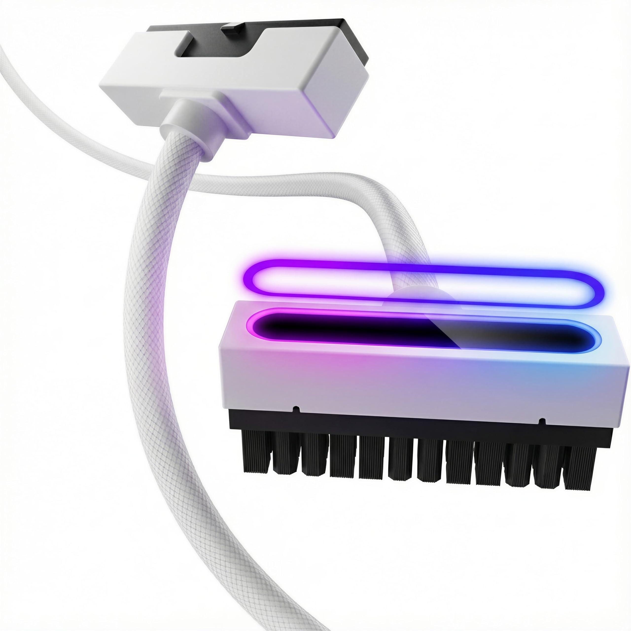 AsiaHorse Hydrus 24-Pin ATX Cavo di prolunga, PSU Motherboard Power Cable, 18AWG Sleeved 5V 3-Pin ARGB Sync - Bianco