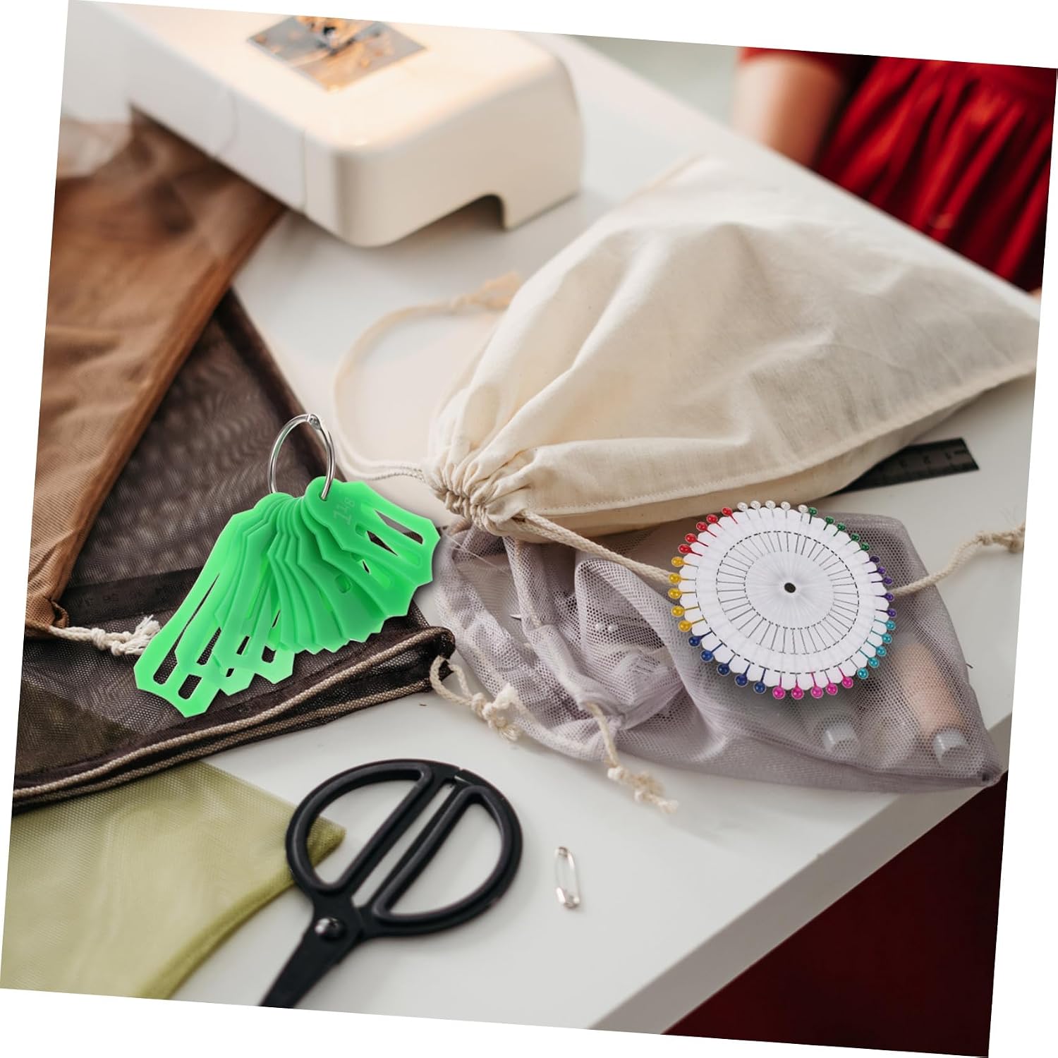 Uonlytech DIY Quilting Tool Set Bias Binding Maker for Fabric Patchwork Durable and Sewing Accessories for Easy Crafting Green