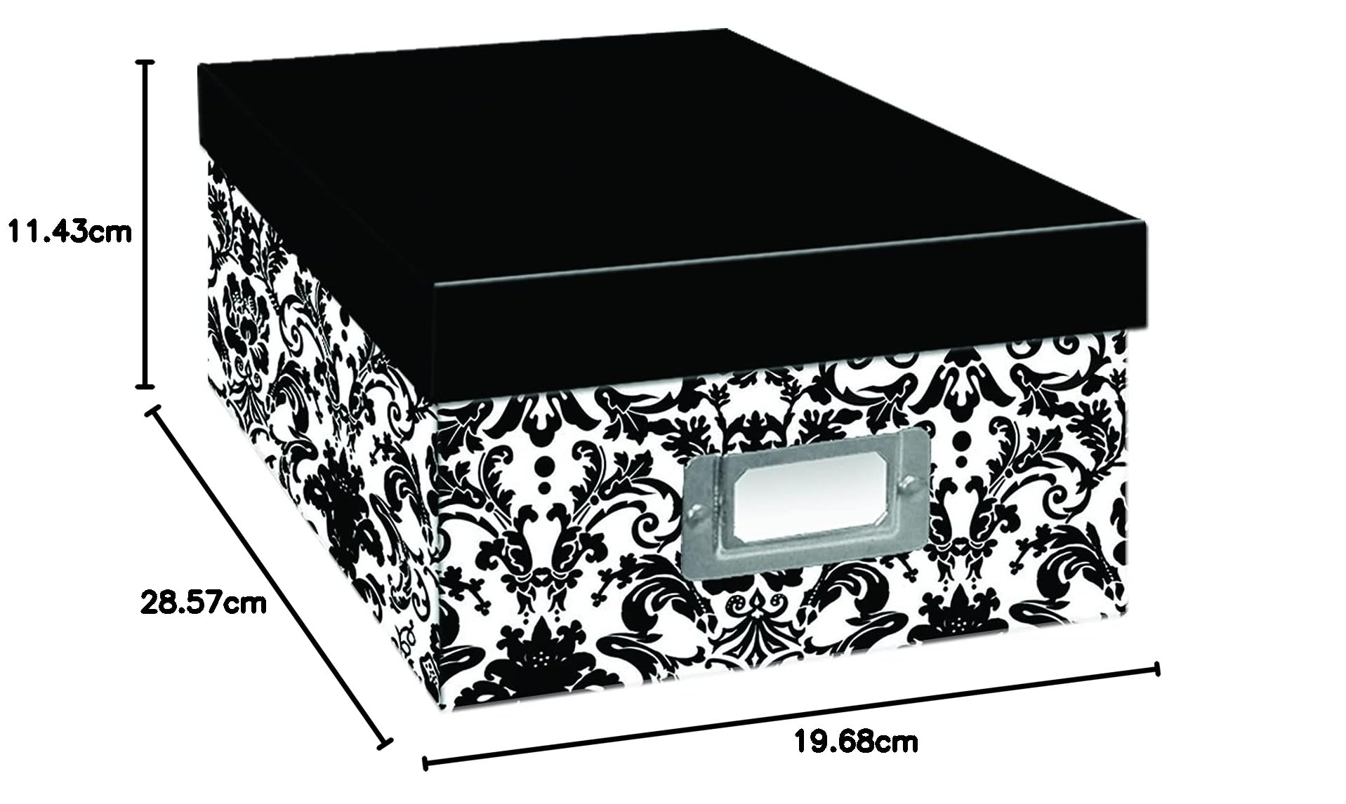 Pioneer Photo Albums Boîte de Rangement damassée Robuste, 29 x 19 x 11,4 cm (L x l x H), Peut contenir 1100 Impressions, sans Acide, Personnalisable
