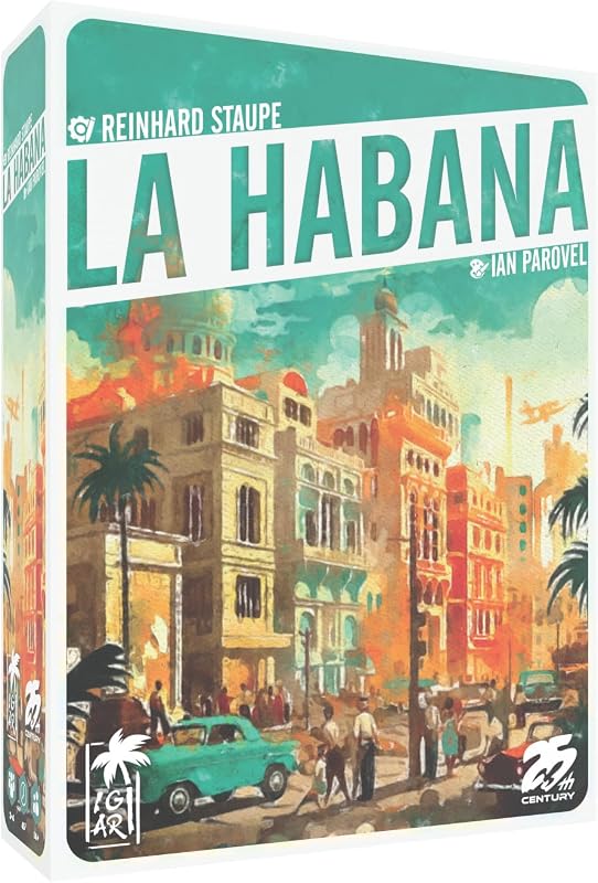 25th Century Games La Habana Card Game, Strategic Card-Driven City Building | 2-4 Players, 45 Min Playtime, Includes Action Cards, Structures, Resources