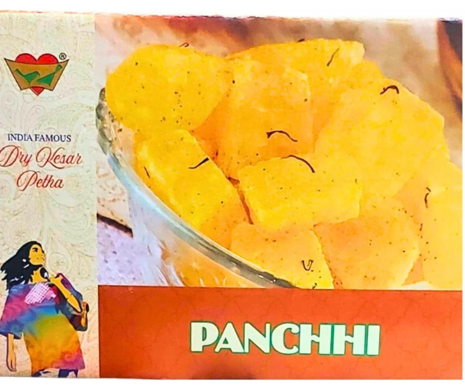 Kesar Petha | Agra Saffron Flavored Sweet | Traditional Indian Delicacy | Panchhi Petha (500 gm)
