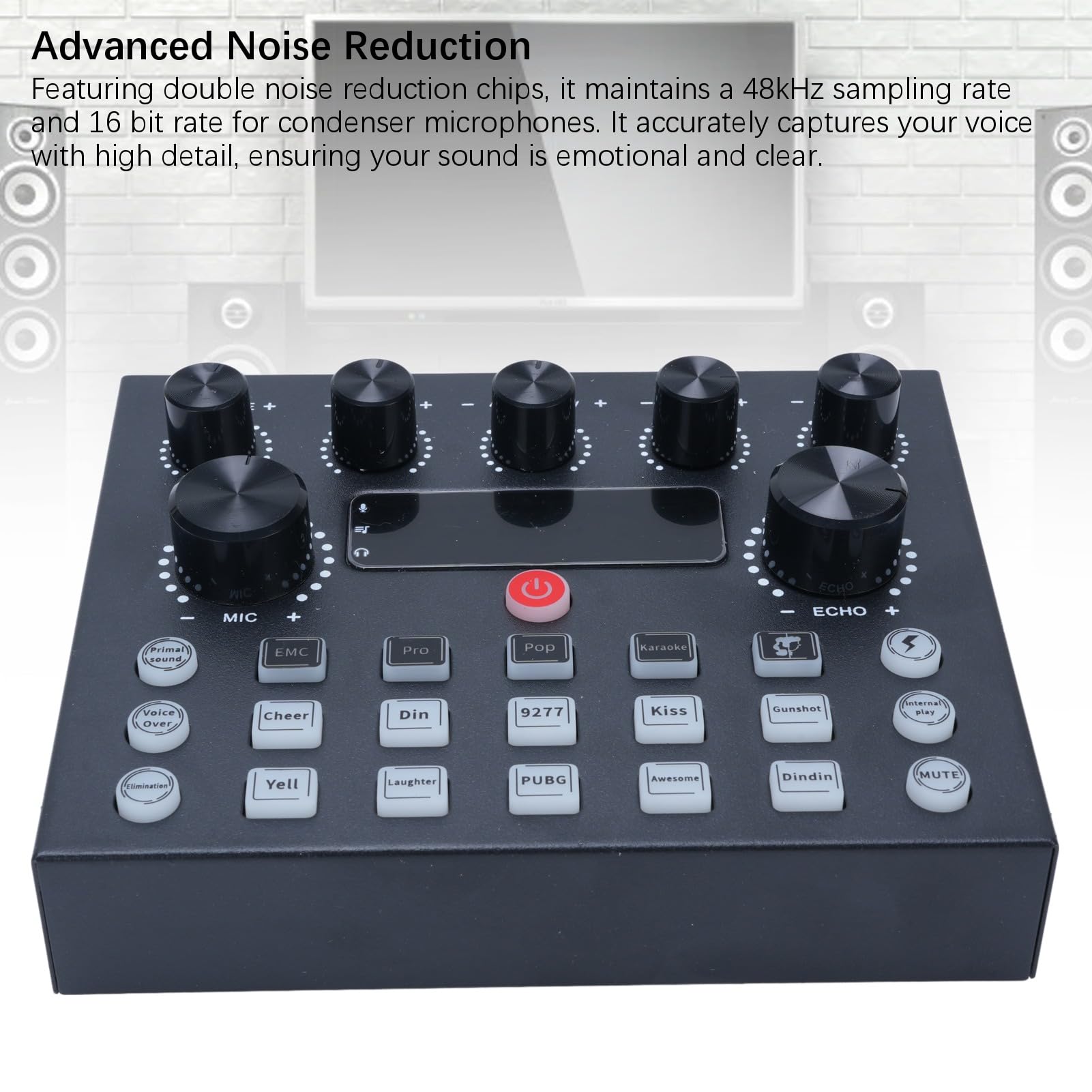 Amazon.com: Gaming Audio Mixer Soundboard, Podcast Sound Board