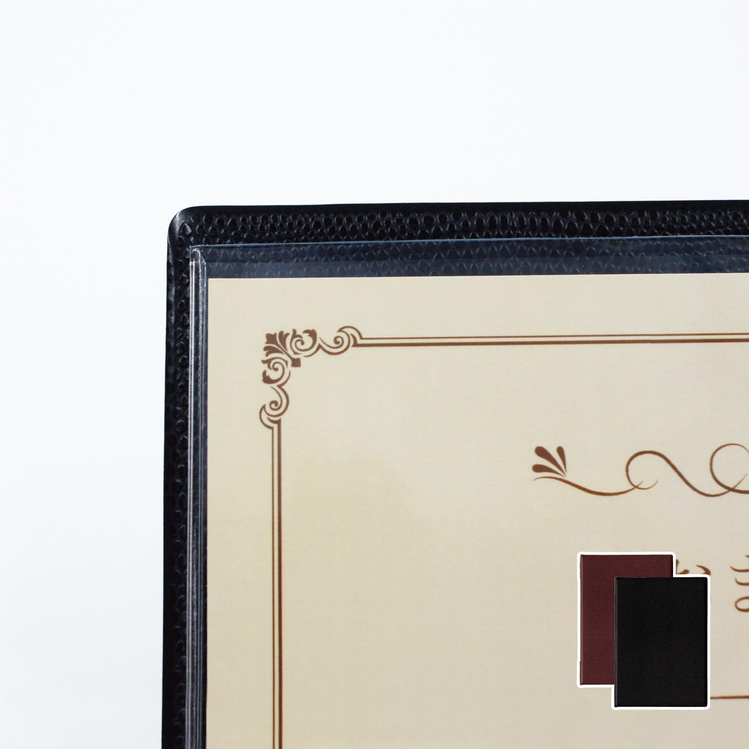 Open Industry Menu File Menu Table Menu Book A4 4 Pages Leather Brown MN-150-BR