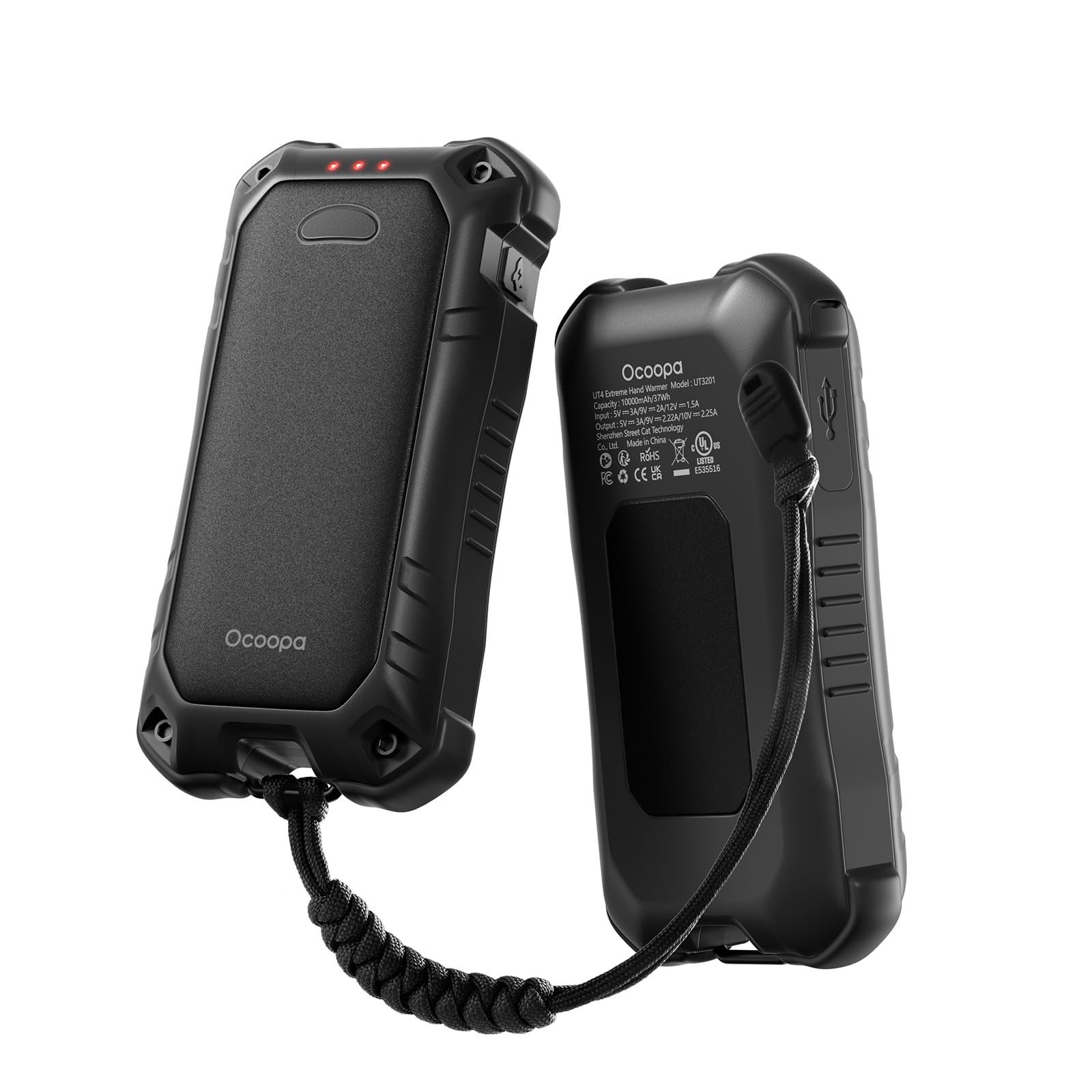OCOOPA IP56 Waterproof Hand Warmers Rechargeable 10000mAh, Extra Heat Mode,16hrs Heat, Handwarmer with Torchlight, PD & QC Electric Hand Warmer, Winter Outdoor Gifts for Men Hunting Camping Hiking