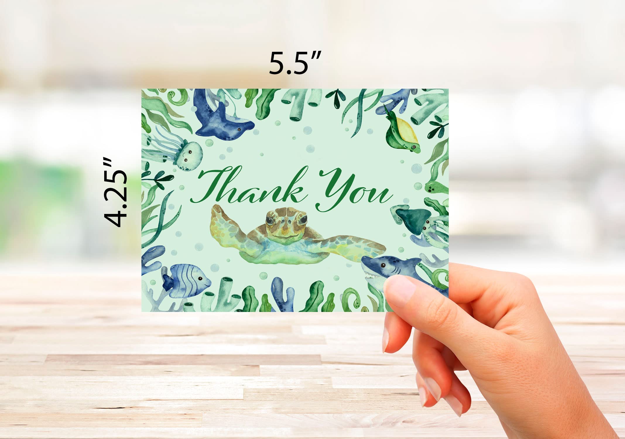 Stampin' Up! Sea Turtle Thank You Cards - Thank You Card Tutorial - View #2