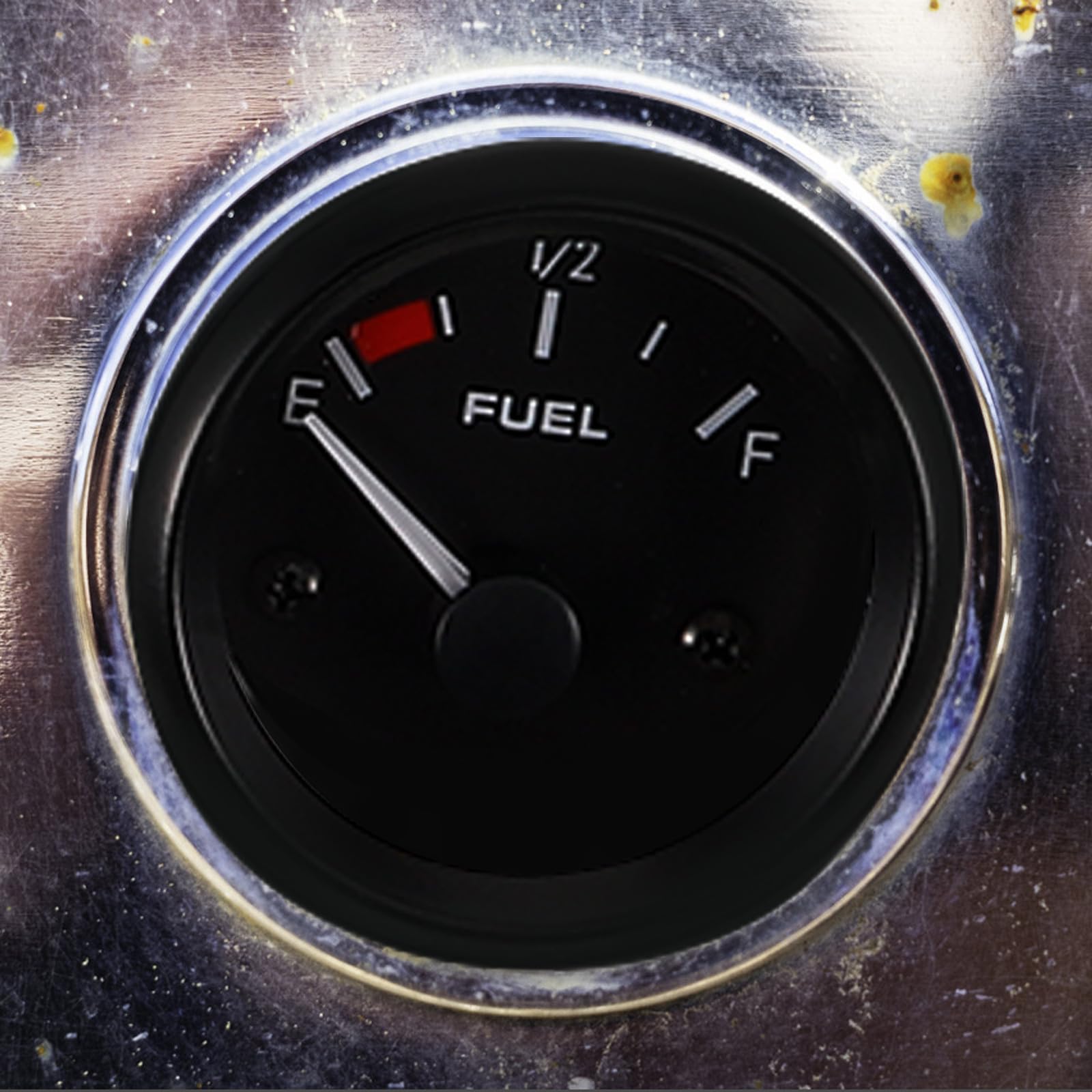 Sosoport Jauge à Carburant Voiture 12V 52 MM Noir Flotteur Indicateur Niveau Carburant pour Véhicule Compteur de Précis Accessoires Automobiles de Remplacement