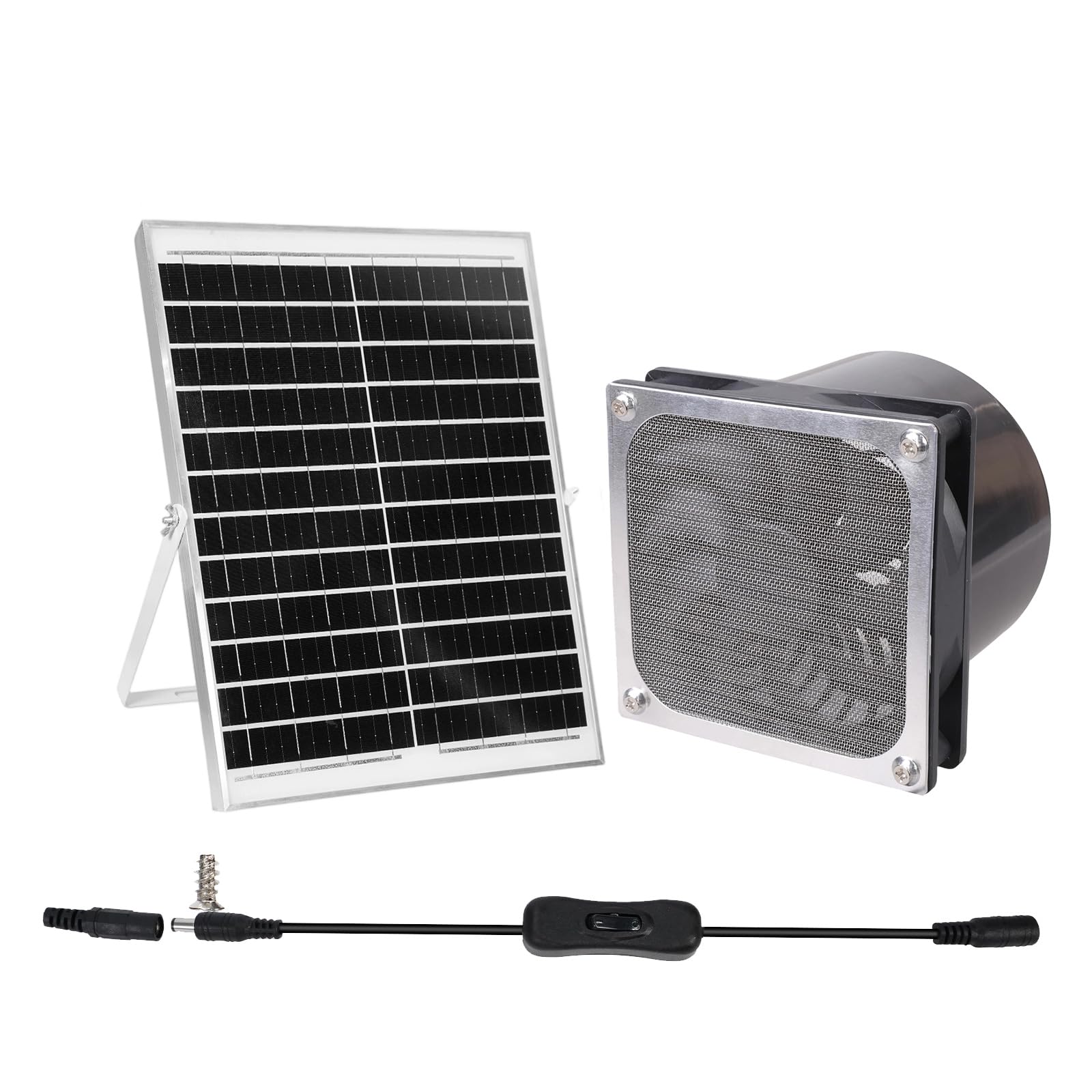 Solar Panel Ventilation Fan 2800RPM for Chicken Coops Greenhouse and Pet Enclosures Cooling and Ventilations Solar Exhaust Fan