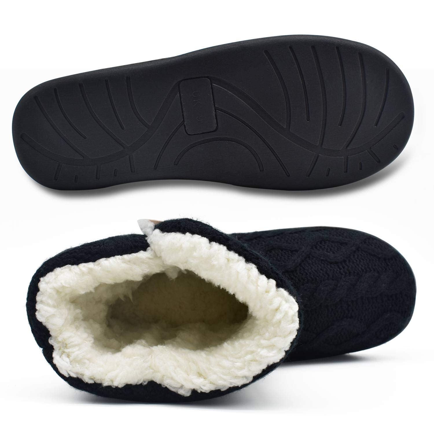 ONCAI Pantofole Da Donna Calde Pantofole In Tessuto a Maglia Comode Pantofole Antiscivolo Fashion
