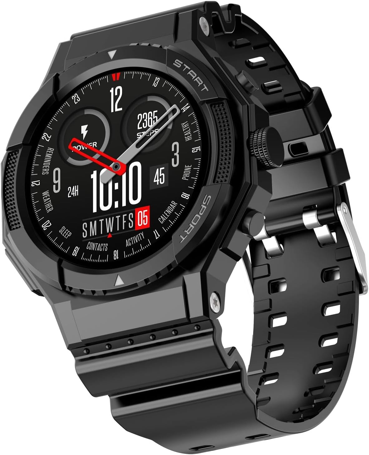 Fire-Boltt Newly Launched Quest Smartwatch 1.39" Full Touch GPS Tracking, Bluetooth Calling, 100+ Sports Modes, 360 * 360 Pixel High Resolution, Health Suite & Rugged Outdoor Built (Active Black)