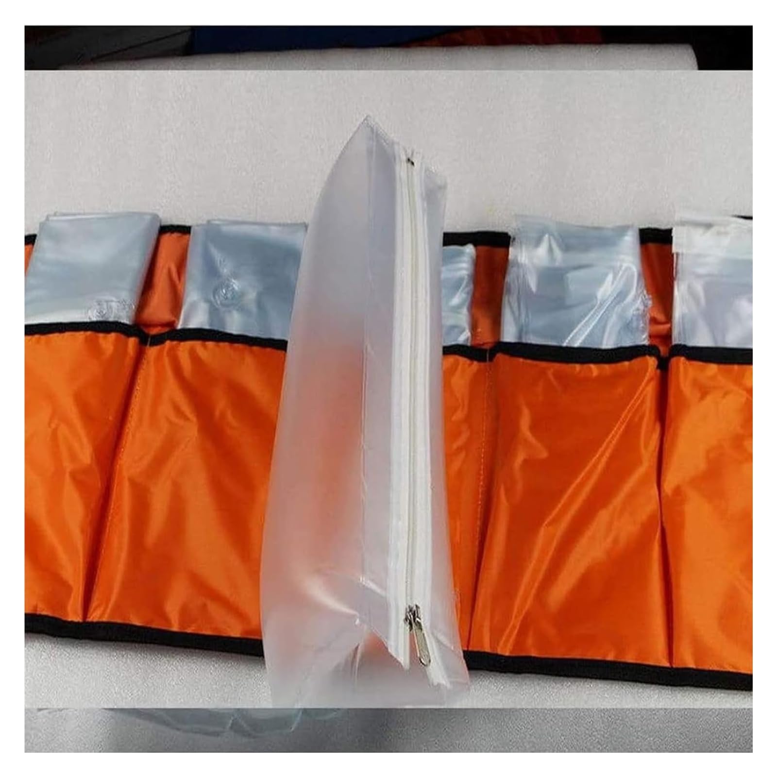 Botiquín de primeros auxilios portátil con 6 férulas de aire: juego de férulas de emergencia inflables de PVC for inmovilización de fracturas óseas con bomba manual, for uso doméstico y exterior.