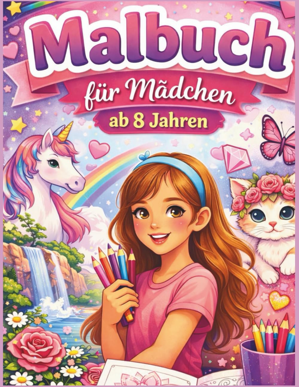 Kreatives Malbuch für Mädchen ab 8 Jahren Detailreiche Szenen zum Ausmalen – Fördert Konzentration, Geduld und kreative Entspannung