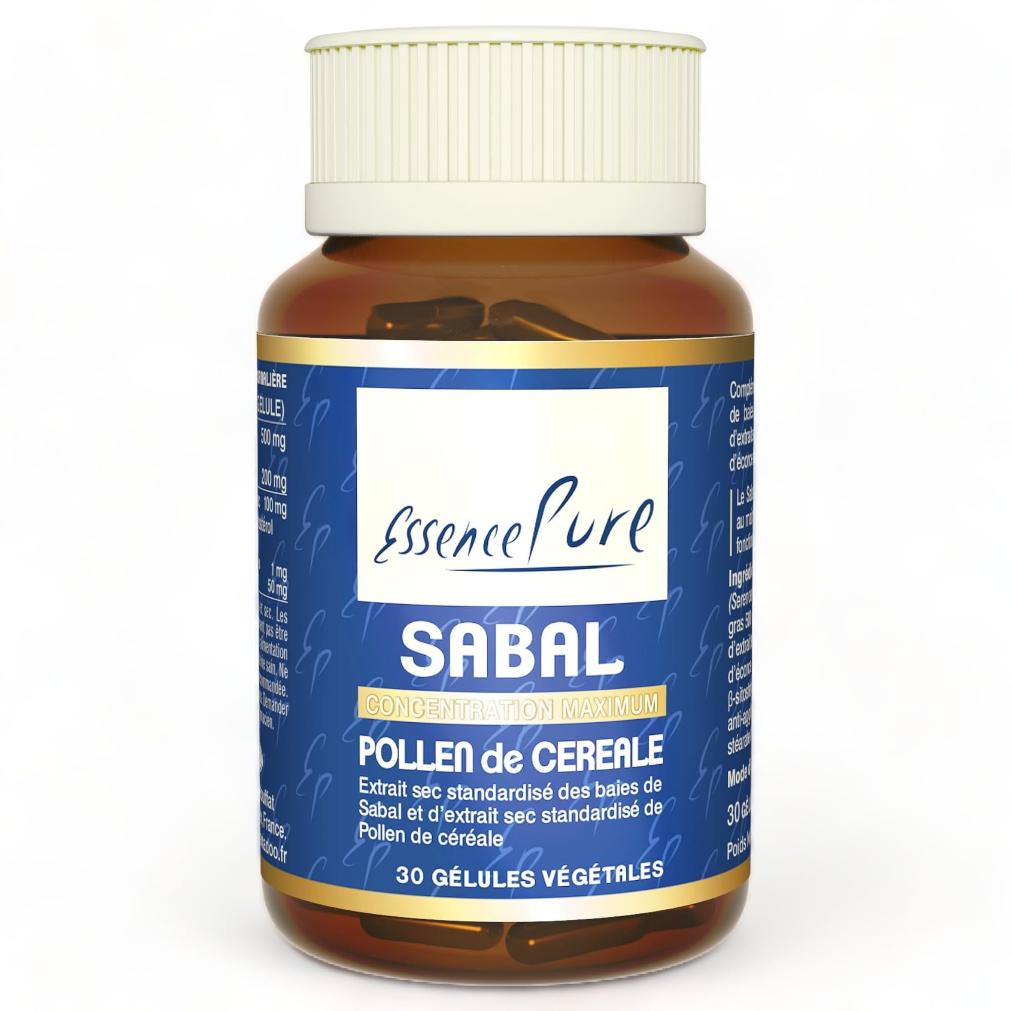 Saw Palmetto Essence pure | Sabal & Pollen de Céréales | Santé Prostate | Riche en Acides Gras | 30 Gélules | Api-Nature