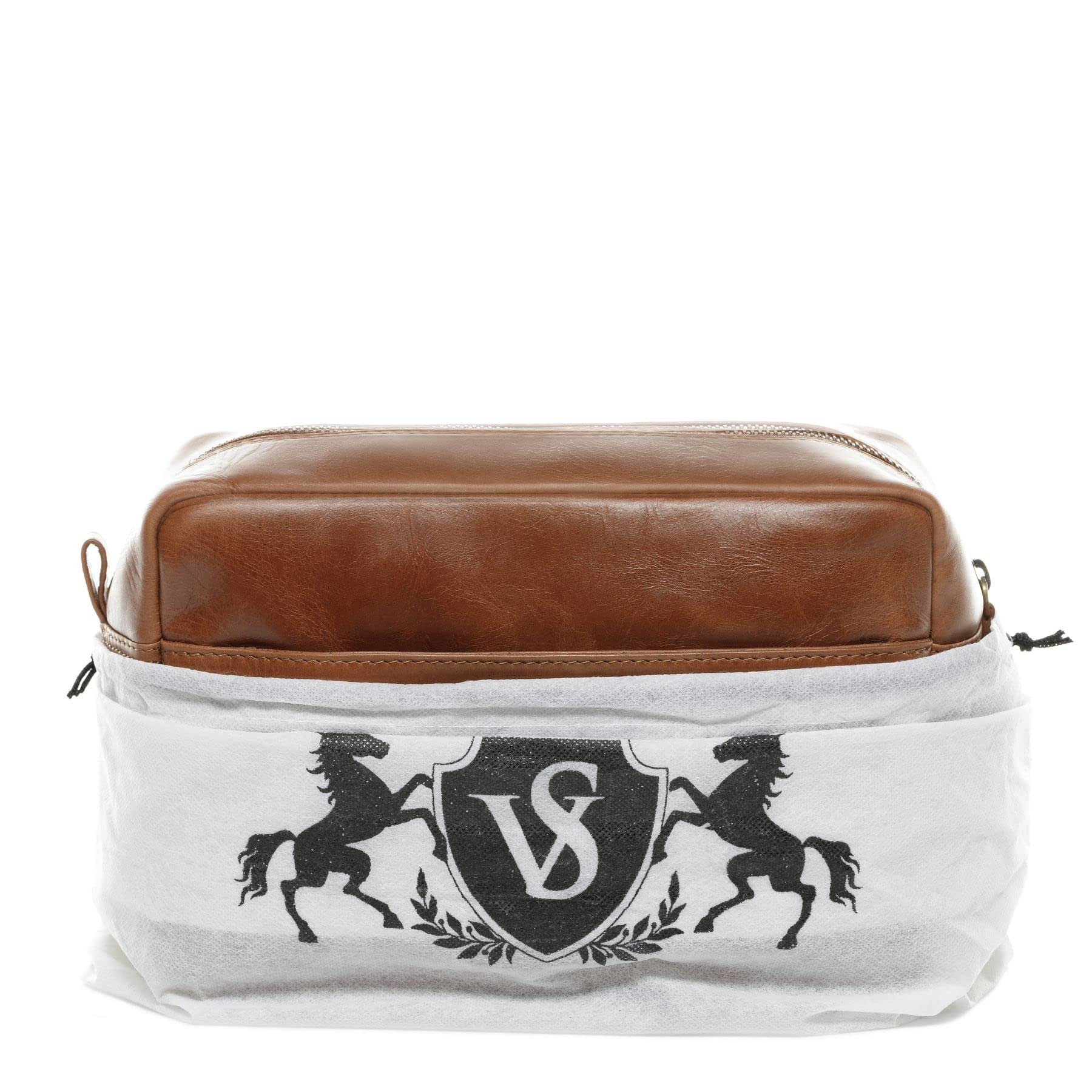 SID & VAIN Neceser Hombre Grande Cuero I Neceseres de Viaje I Bolsa de Aseo Simon marrón Hecho a Mano