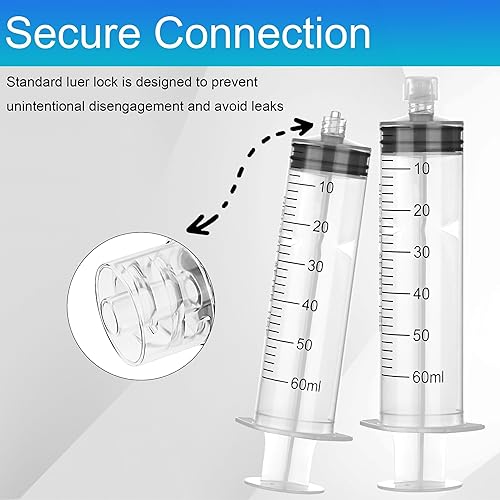 Miniatura 23 de Paquete de 12 jeringas Luer Lock de 0.1 fl oz con jeringas estériles selladas individualmente