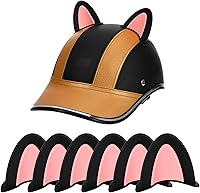 Vista 1 de HOMSFOU 3 Pares de Orejas de Gato para Casco Autoadhesivas Pegatinas Estilo Gatito Accesorios Lindas Decoraciones de Casco para Cascos