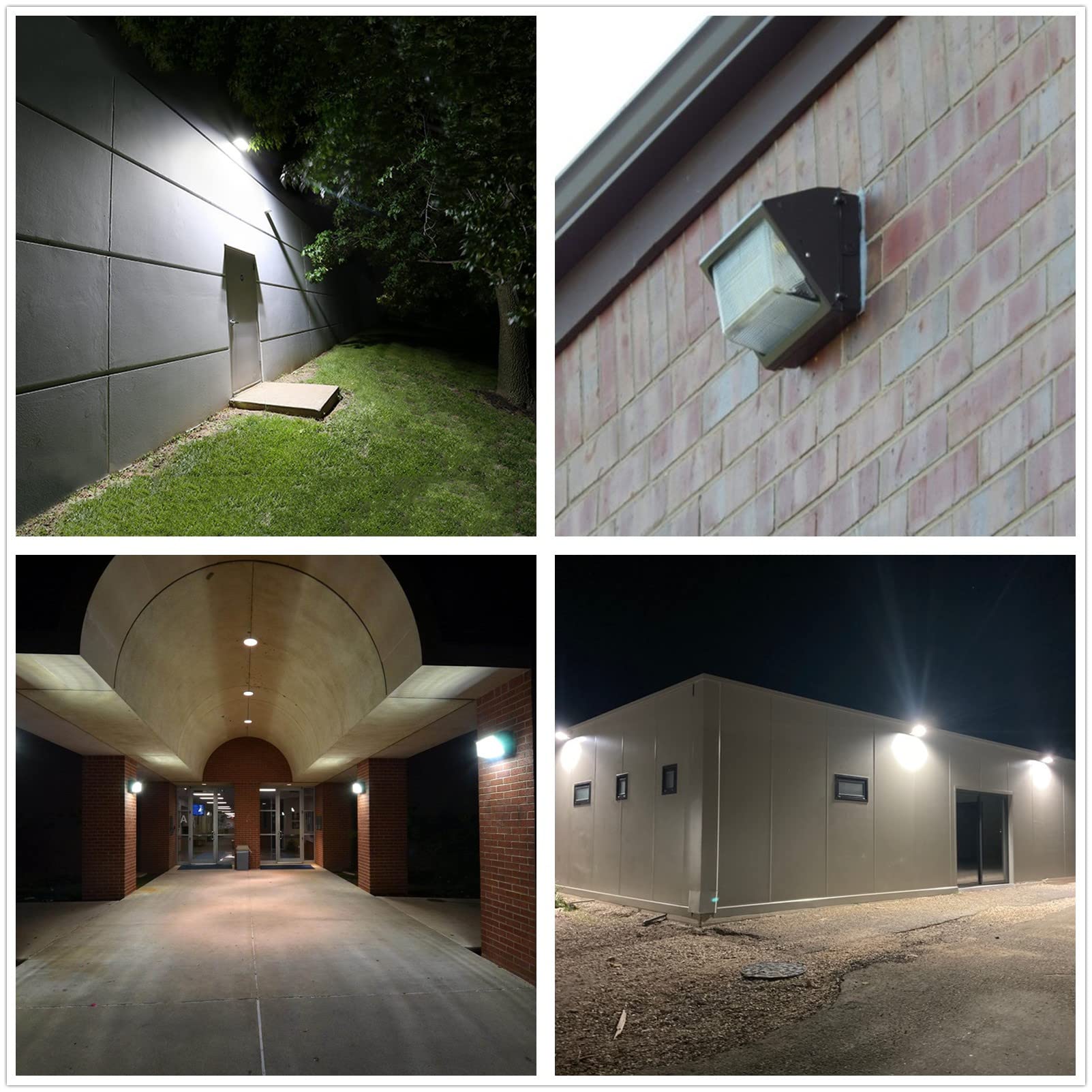 Paktonvo 120W LED Wall Pack Light Dusk to Dawn, 15600Lm 5000K Daylight Commercial Security Lighting,800-1000W MH Equivalent, 100-277V,ETL Certified Outdoor LED Wall Pack for Parking Lot Doorway House