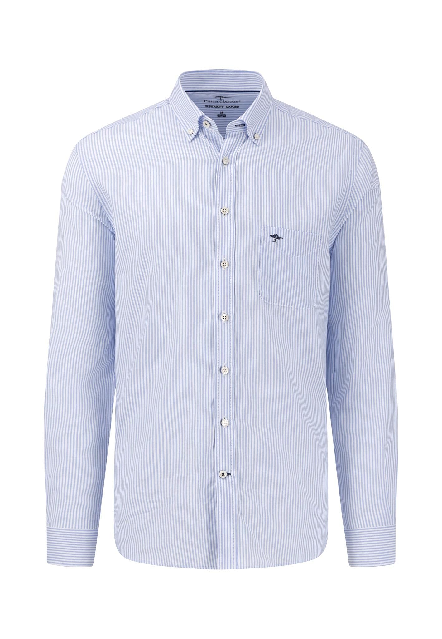 Fynch-Hatton Unisex Stripe Men's Business Shirt, Xxl