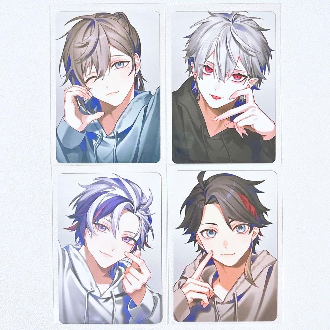 にじそうさく 叶 葛葉 不破湊 三枝明那 トレカ 4枚セット 葛葉、三枝明