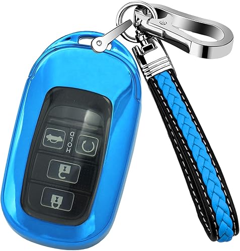 Miniatura 10 de Funda para llavero con llavero para Honda, Rojo -