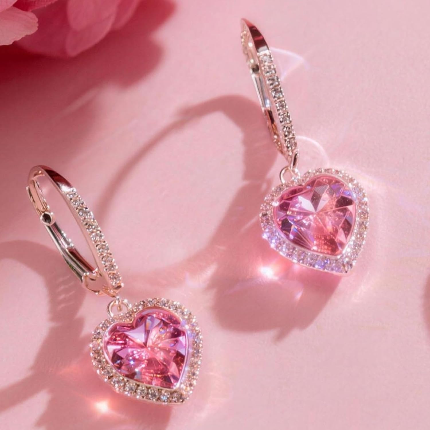 S925 Sterling Silver Earrings for Women Created with Swarovski® Crystals, Post Lightweight Drop Dangle Huggie, Hypoallergenic Earrings for Sensitive Perfect Valentine’s Day, Anniversary, Birthday Gift