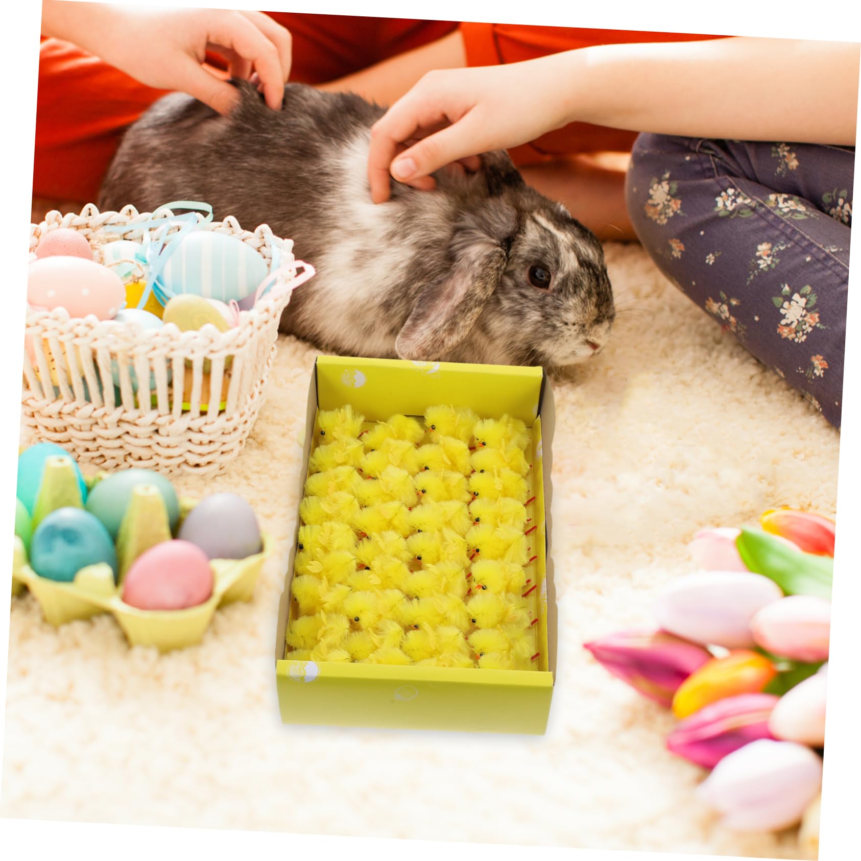 MAGICLULU 36pezzi Mini Pulcini Di Peluche Realistici Gialli Per Decorazioni Di Pasqua Ornamenti Morbidi Di Pasqua Statuette Di Pulcini in Miniatura Giocattoli Di Peluche Per Ragazzo Ragazza