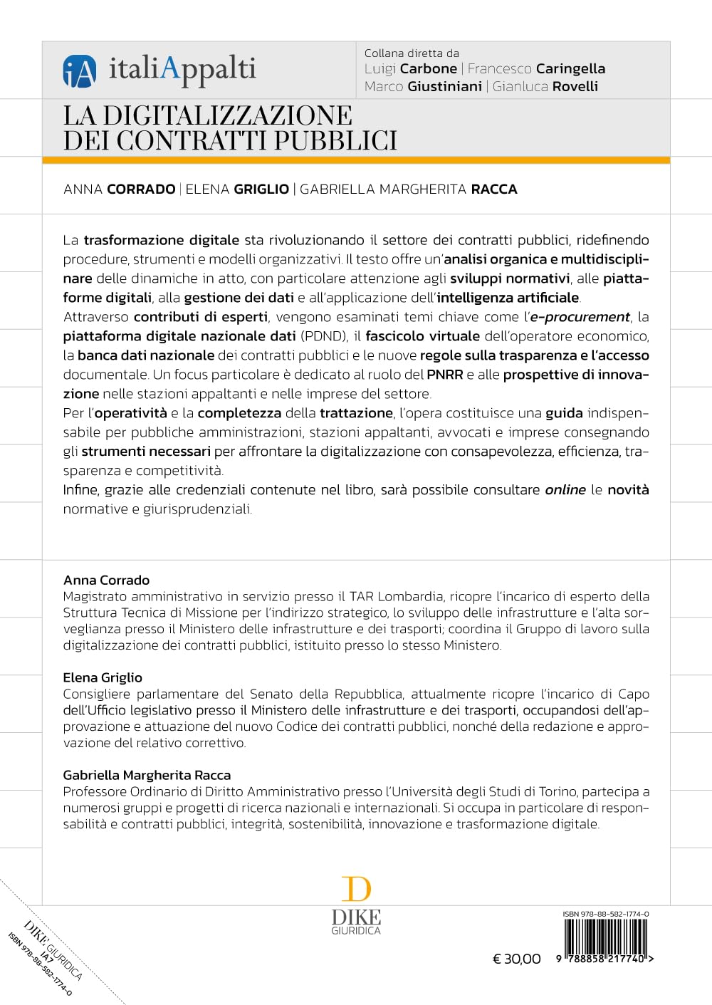 La digitalizzazione dei contratti pubblici. Con aggiornamento online