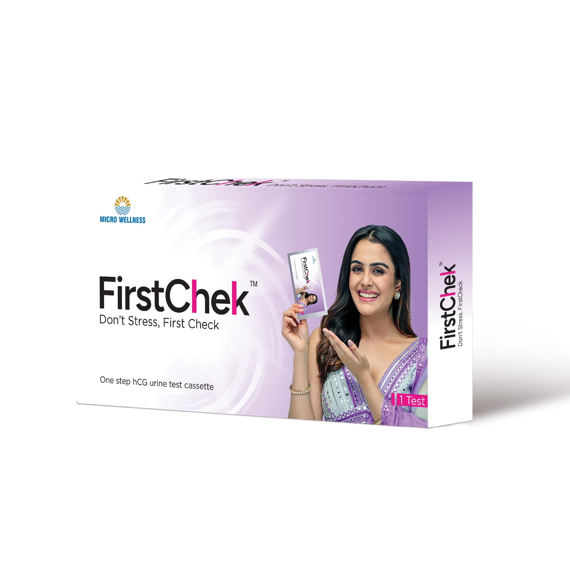 FirstChek -Pregnancy Test Kit | Single Use |Don't Stress...FirstChek | 99% Accuracy | Quick Results in 3–5 Minutes | Easy to Use | Early Detection | Trustworthy Results | Pack of 8 - Image 2 thumbnail