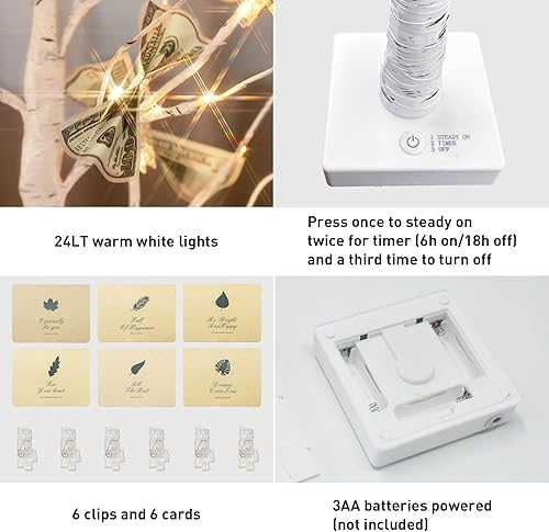 Miniatura 21 de PEIDUO RGBW - Árbol bonsái iluminado con 36 luces LED que cambian de color, lámpara de árbol de espíritu iluminado con controlador para Navidad