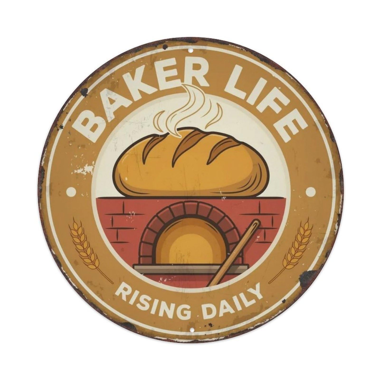 Baker Life Metal Tin Sign Plaque