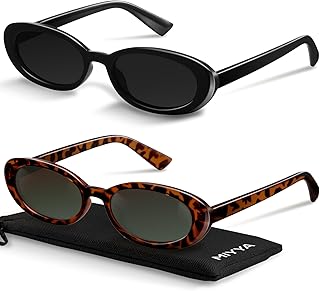 miyya Old Money Polarized Oval Sunglasses – 2025 Edition, UV400 Protection, Feather-Light Fit & Trendy Colors