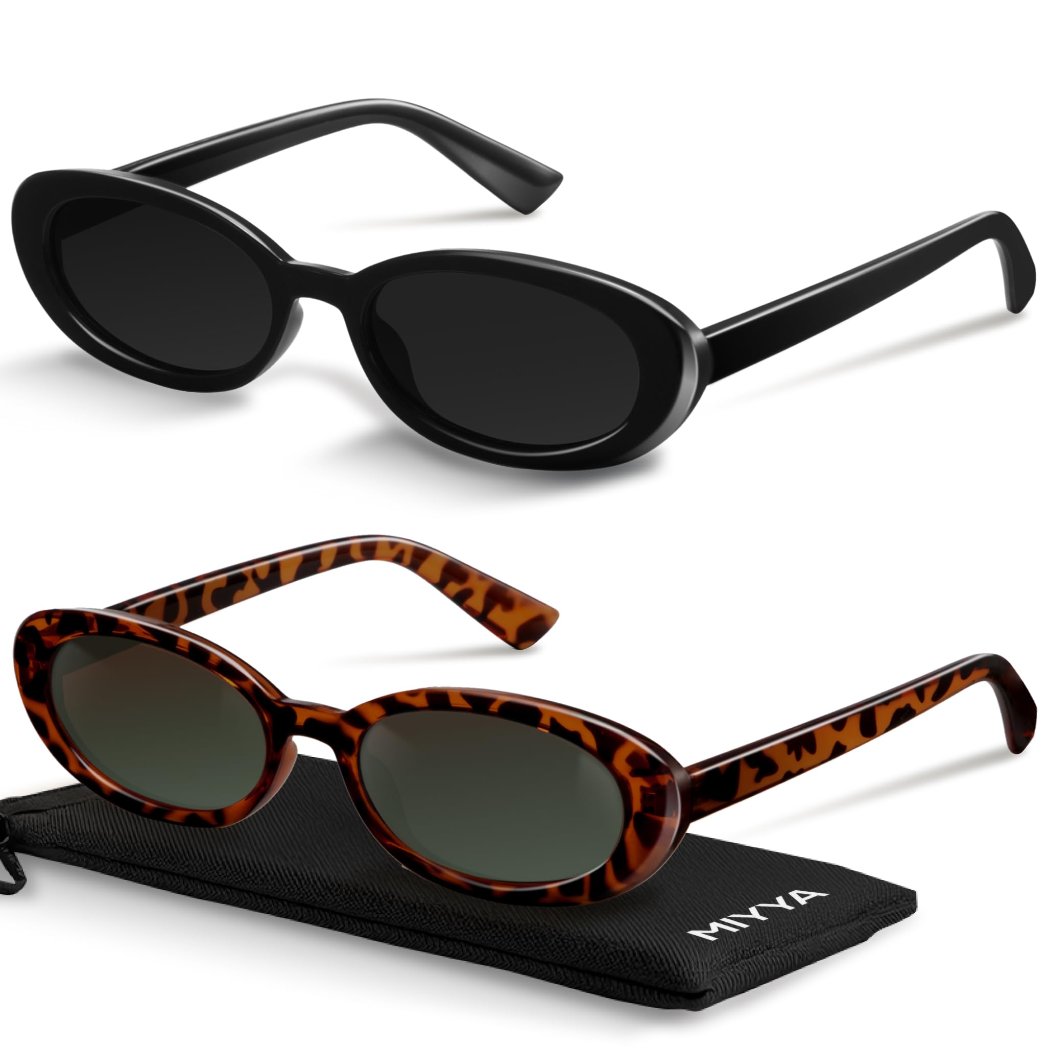 miyya Old Money Polarized Oval Sunglasses – 2025 Edition, UV400 Protection, Feather-Light Fit & Trendy Colors