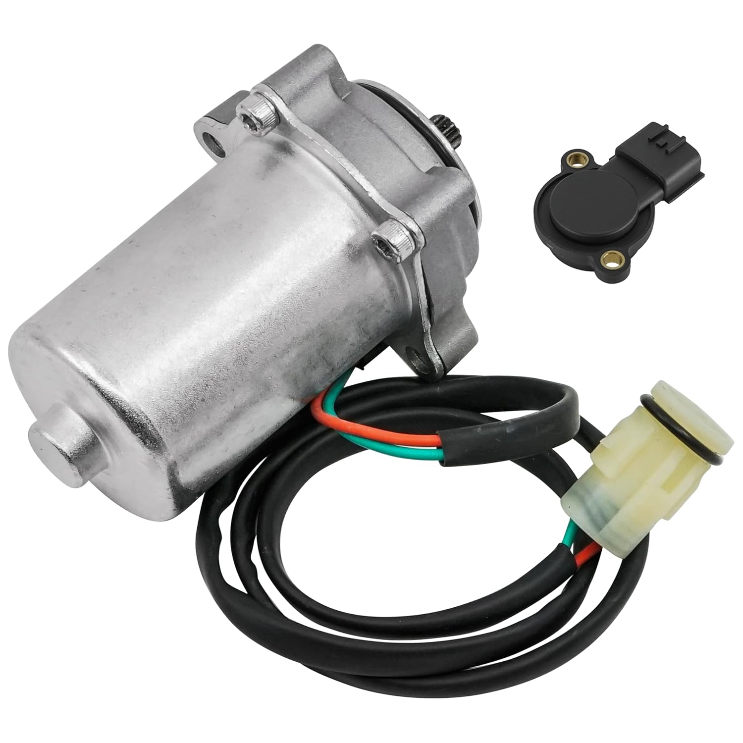 Caltric Power Control Motor w/Angle Sensor Compatible with Honda Rancher 400 TRX400FA 2004-2007 / Rancher 400 TRX400FGA 2004-2007