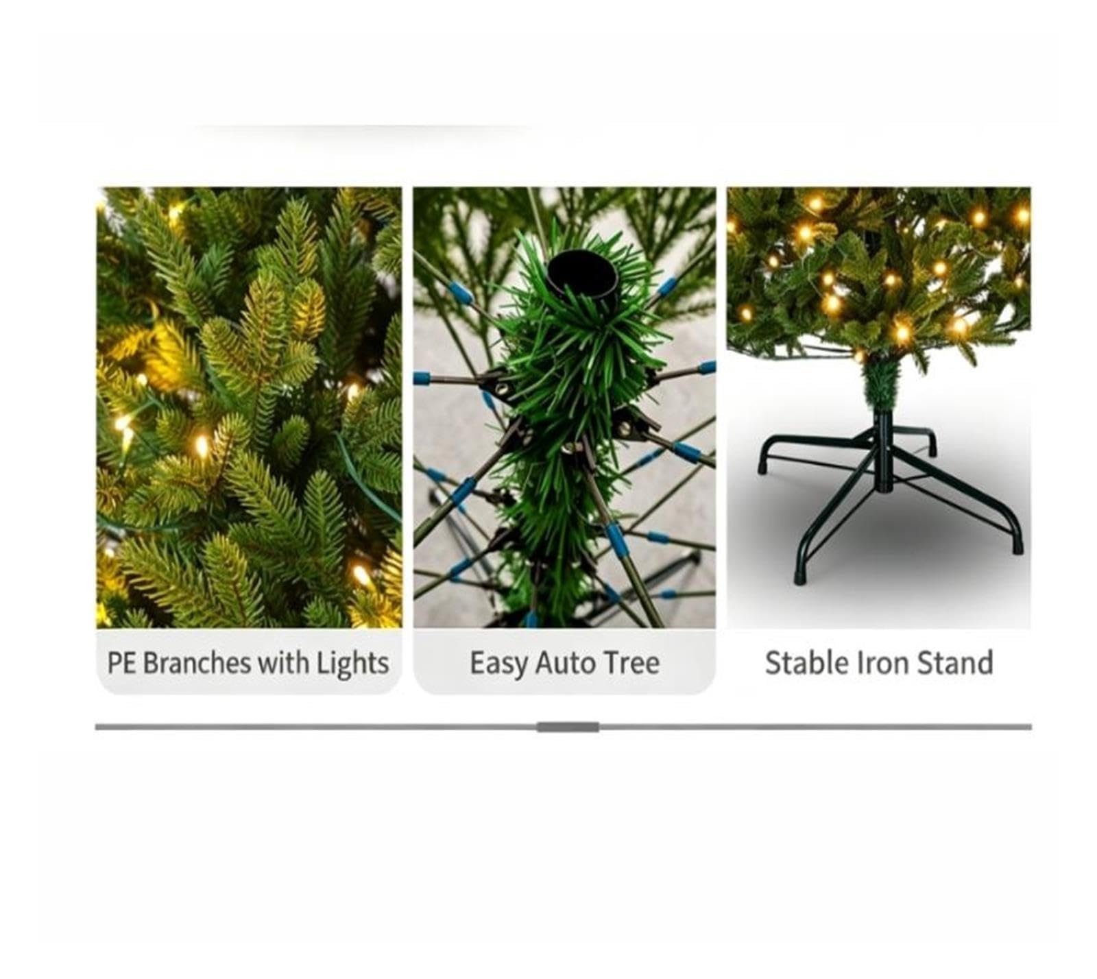 Albero di Natale artificiale Albero di Natale incernierato realistico