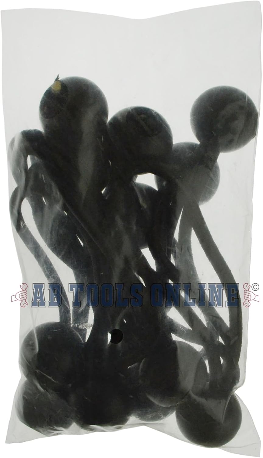 12pc Bungee Balls Cords Shock Elastic Toggle Tarpaulin Trailer Cover Tent TE824