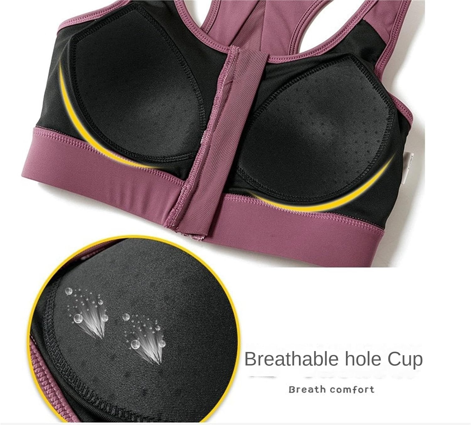 WingsLove ハイインパクト スポーツブラ 女性用 ノンワイヤー、パッドなし、幅広ストラップ、プラスサイズ、フルカバレッジ、アスレチック ジム  ワークアウト ブラ - AliExpress Wingslove レディース 耐衝撃性スポーツブラ フルカバー ノンパッドワークアウトブラ プラス  ... 揺れない スポーツ ブラスポーツ·ブラ レディース スポーツ プラス サイズ ブラジャー ジッパー付き 耐衝撃 フィットネス シャツ