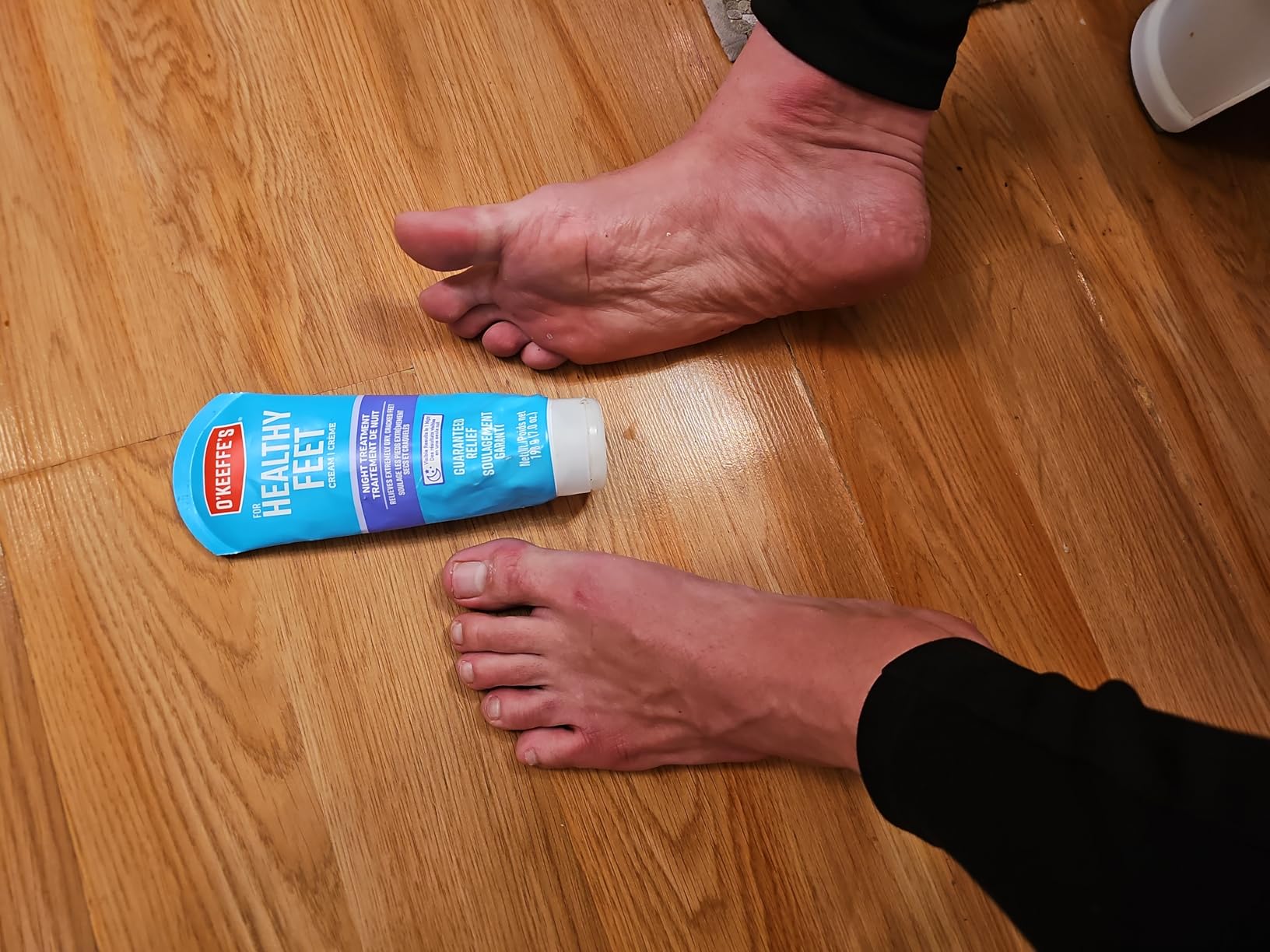 O'Keeffe's for Healthy Feet Night Treatment Foot Cream - 7 oz Tube (1 Pack) - Guaranteed Overnight Relief for Extremely Cracked, Dry Feet, Repairing Skincare, Instantly Boosts and Retains Moisture Levels