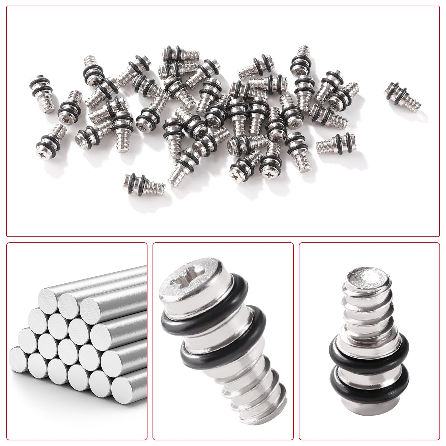YIXISI 40 PCS 18x6 mm Metal Shelf Pins, Shelf Support Pegs Pins, for Kitchen Cabinet Bookcase Furniture, 18x6 Mm - 40pcs - Image 3