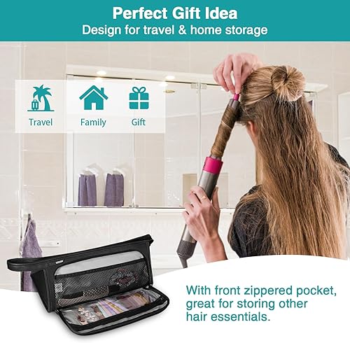 Miniatura 4 de SITHON Estuche de transporte de viaje para Dyson Airwrap StylerShark Speedstyle Flexstyle, bolsa organizadora de almacenamiento resistente al agua