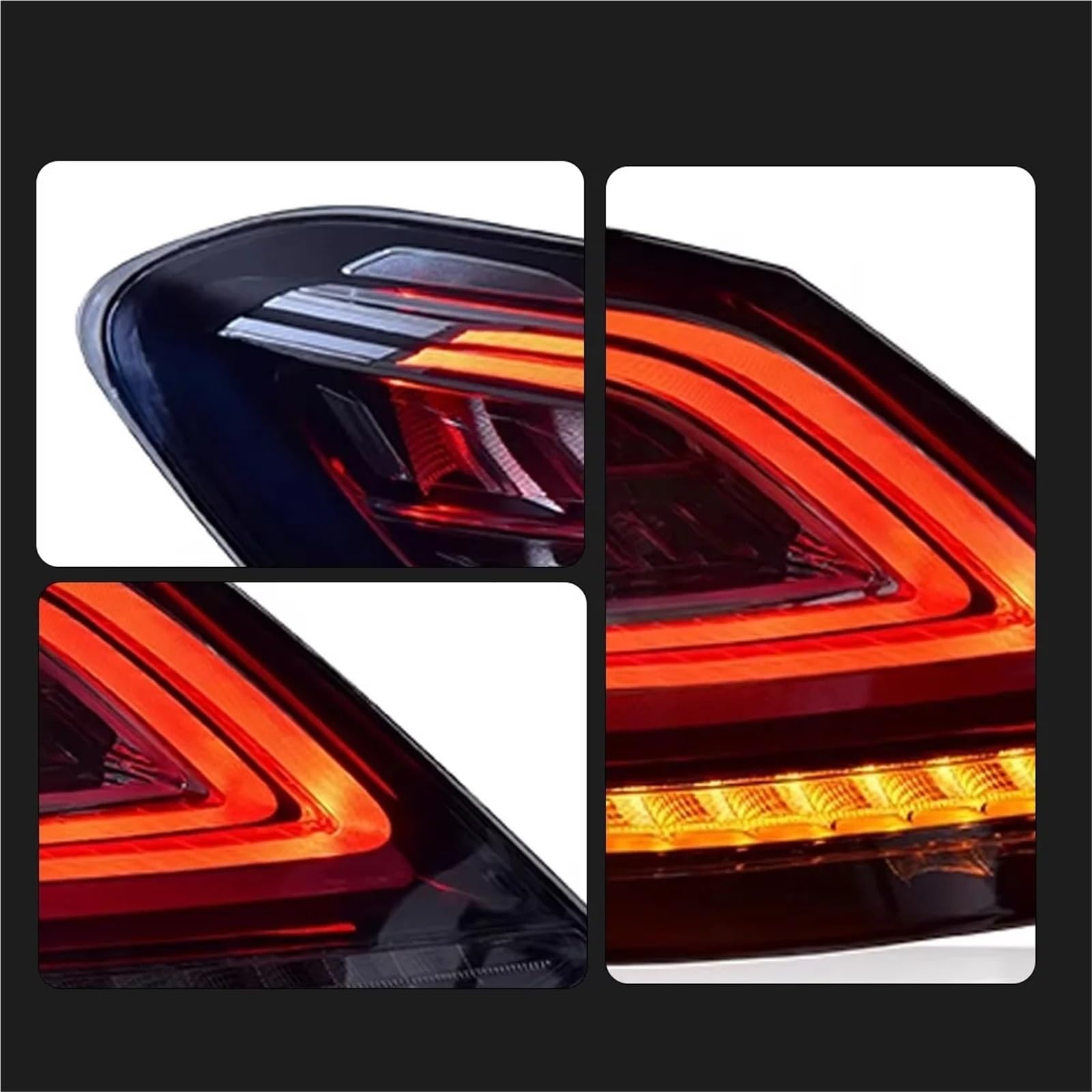 Zestaw reflektorów Head Lamp Do klasy C W205 2014-2020 Lampa tylna Światła Do jazdy dziennej Światła samochodowe Światła samochodowe(A)