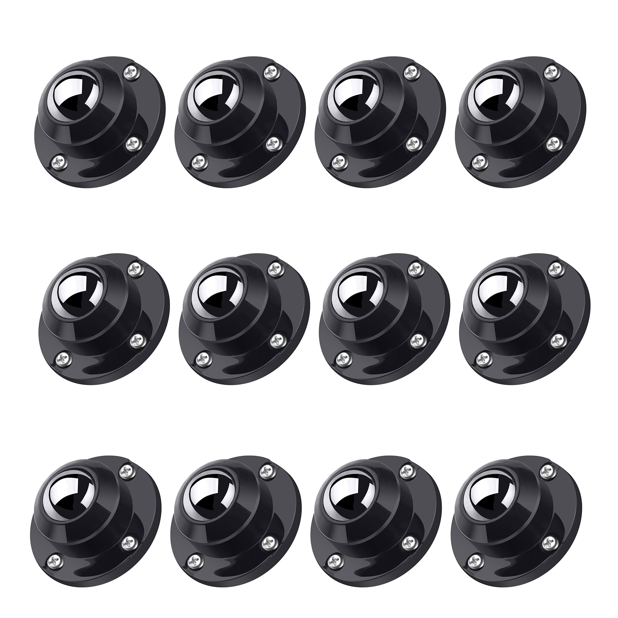 Photo 1 of PlusRoc 12 Pack 1 Inch Swivel Caster Wheels